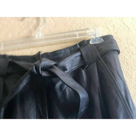 Just Female Womens Black Leather Sago Pants defect - Picture 4 of 11
